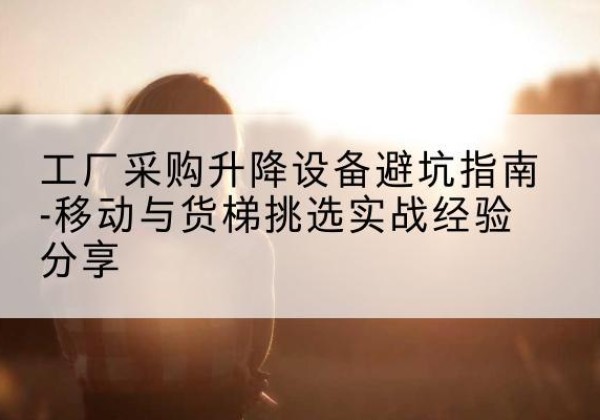 永德移动式升降机怎么选-工厂采购升降设备避坑指南-移动与货梯挑选实战经验分享